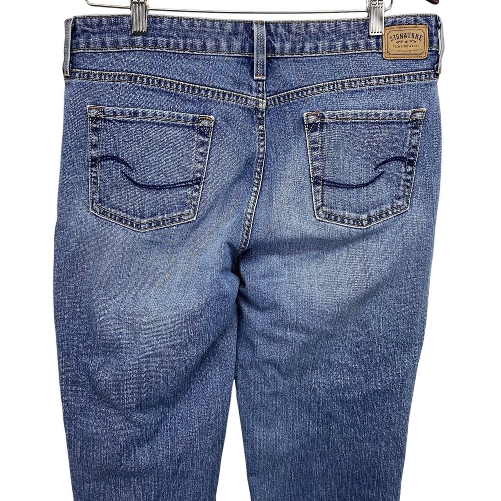 Levi Strauss Signature Women's Mid-Rise Bootcut Jeans Size 14L (35x31) stretch